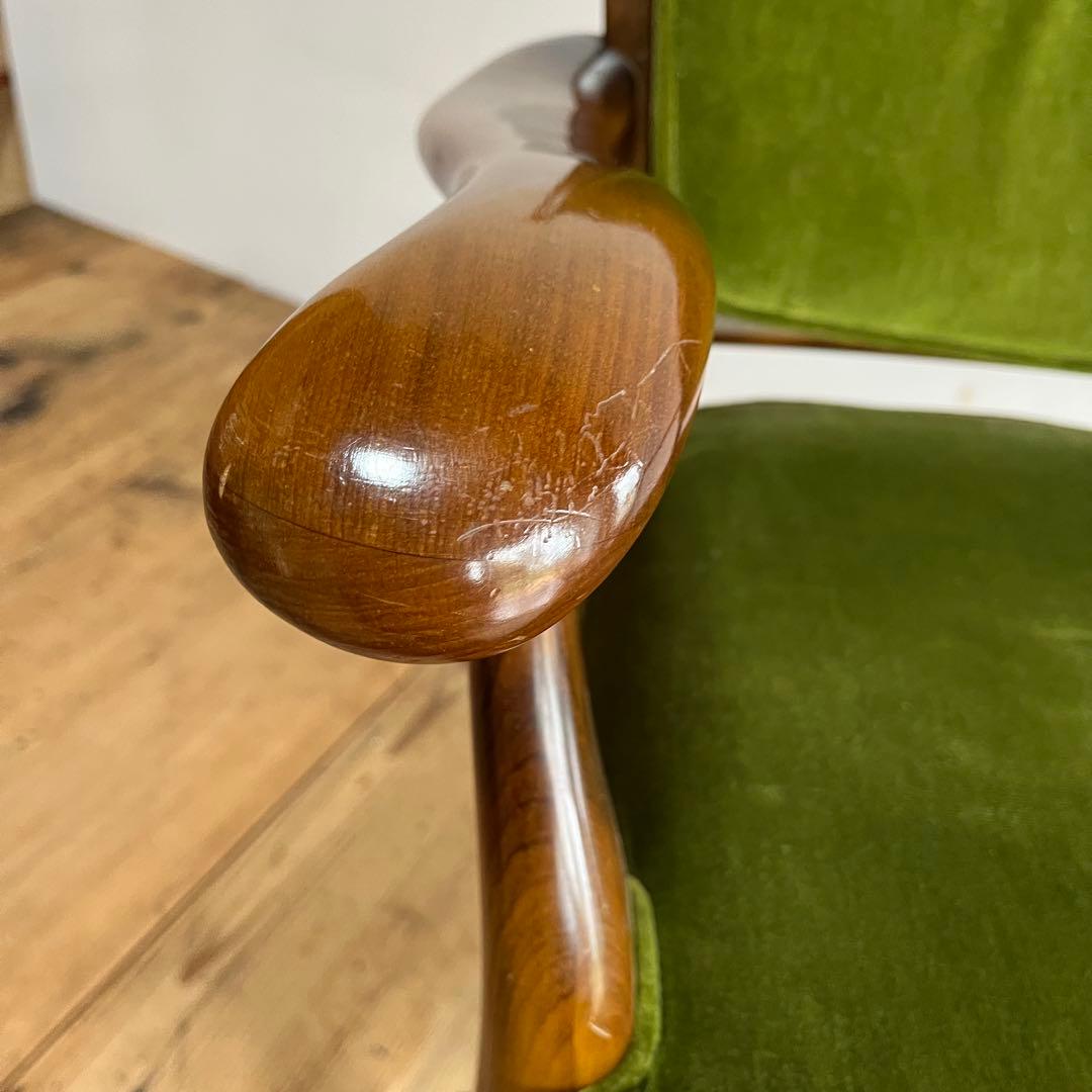 オールド カリモク karimoku コロニアル チェア 椅子 グリーン