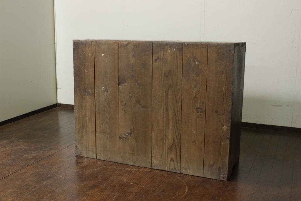 仙台箪笥 時代箪笥 欅 菊唐草 木瓜 金具 古家具 和箪笥 古道具 古民家 店舗