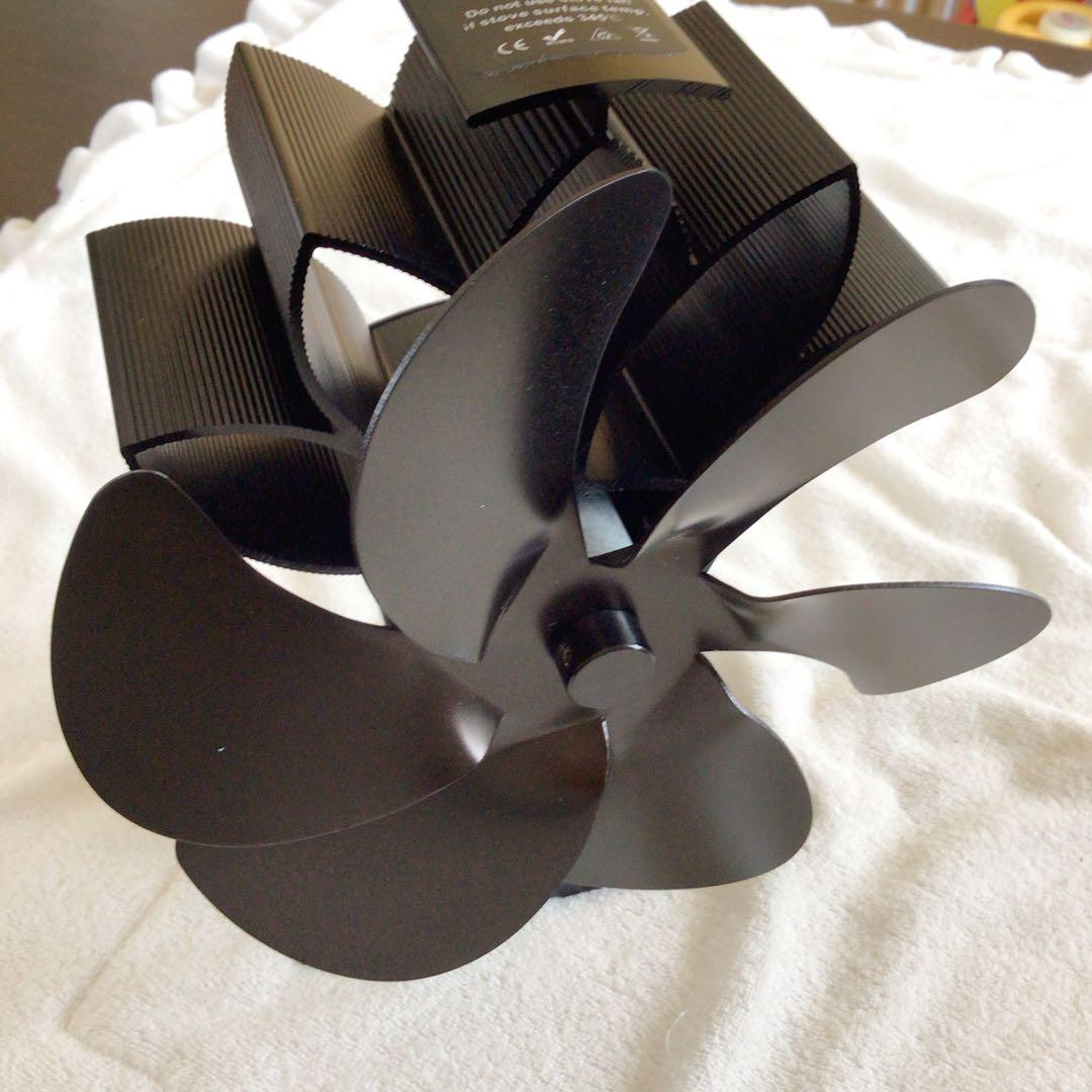 暖房用送風機 暖炉 ブラック 送風ファン 卓上扇風機 高温耐性