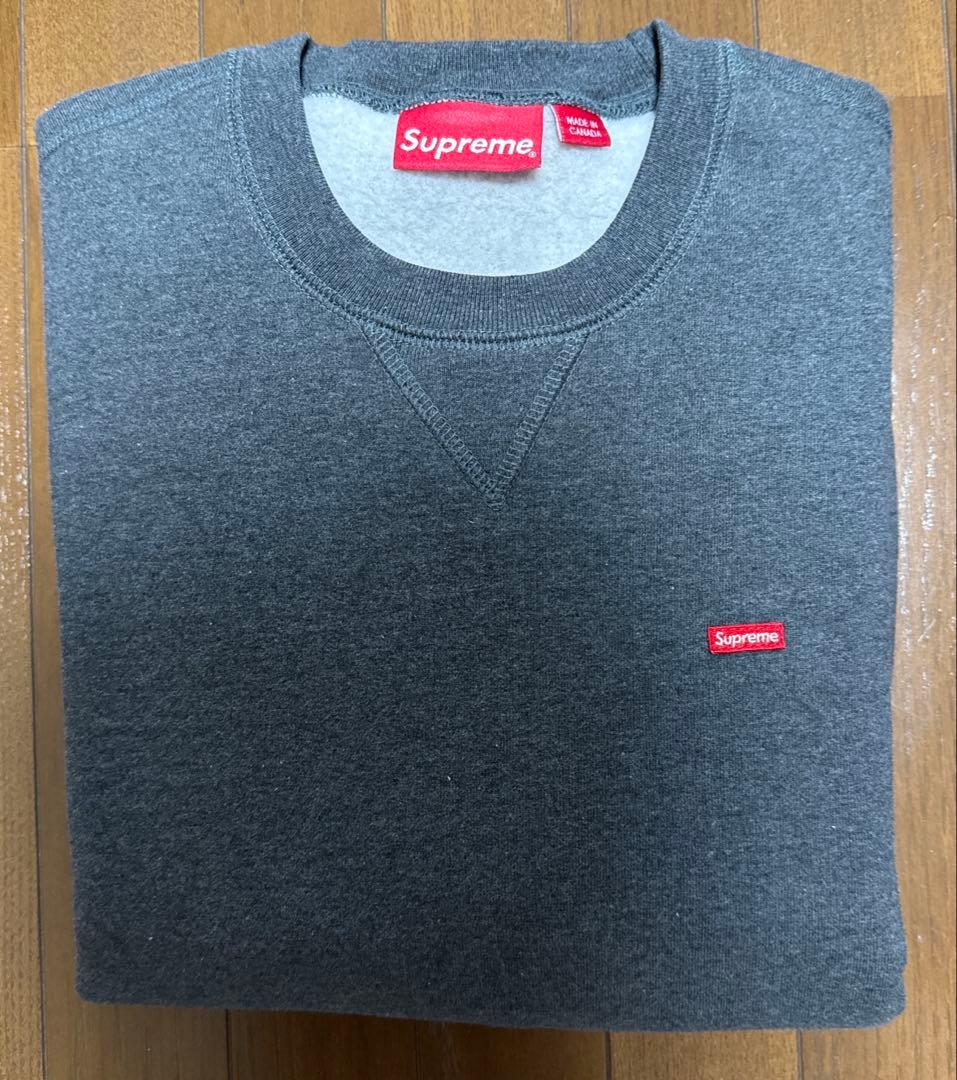 トップス Supreme Small Box Crewneck Charcoal M