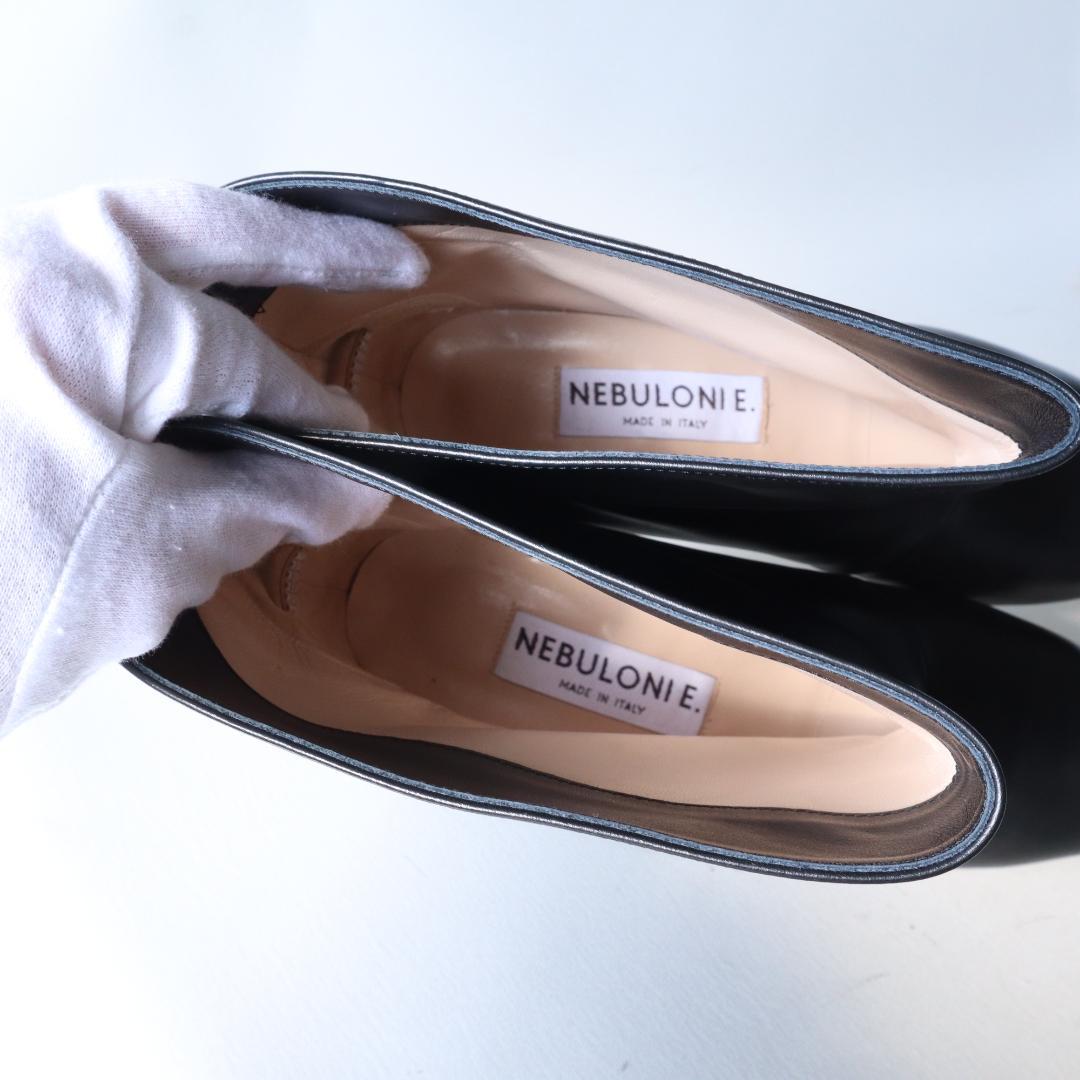 定価約9万 未使用 ネブローニ ショートブーツ 黒 37 24 4.5cmヒール