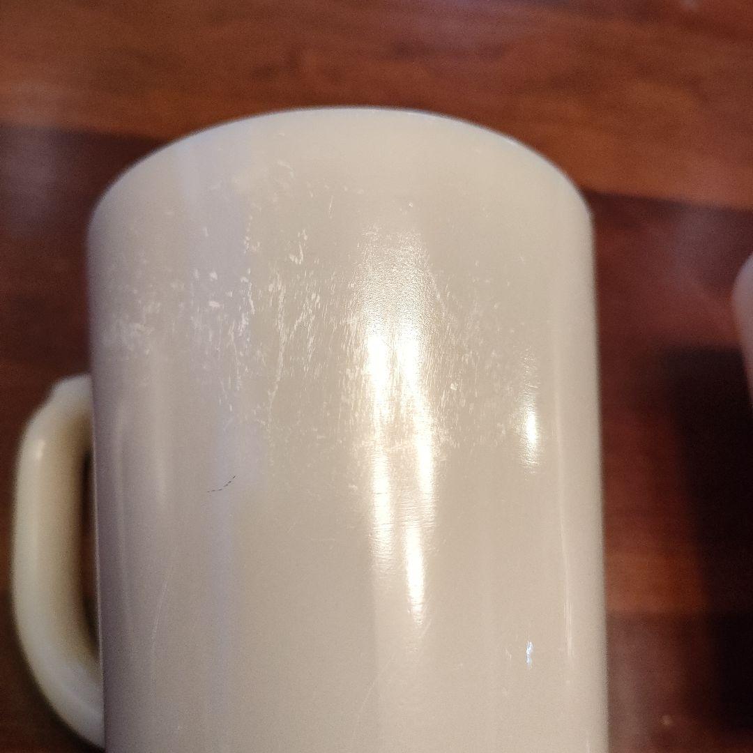 fire king アイボリーワナビーマグ　3個セット