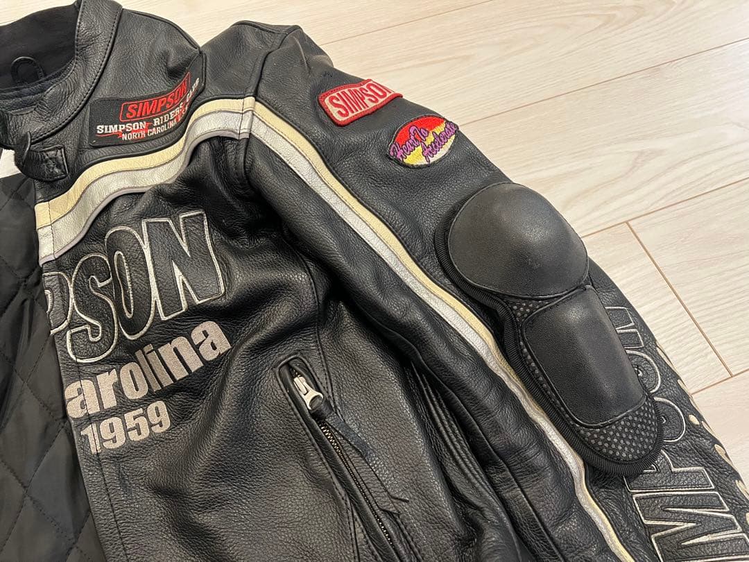 SIMSON レザー ジャケット シンプソン　ライディングジャケット
