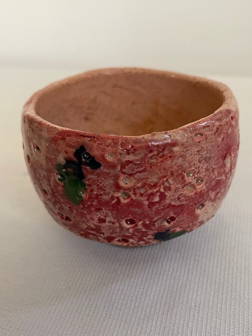本物保証　出口王仁三郎　ぐい呑み　茶碗　耀盌　 口径7.4cm 高さ5.4cm