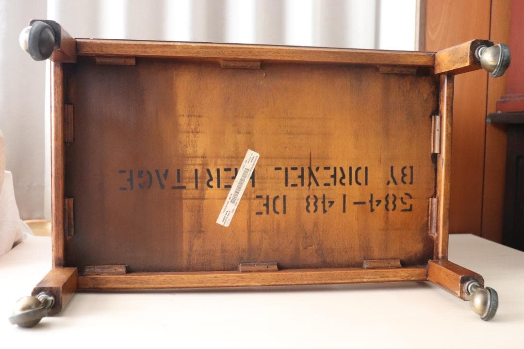 木製　マガジンラック サイドテーブル　キャスター付き