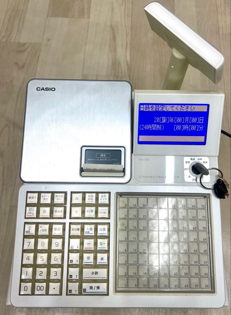 カシオ電子レジスター SR-C550 Bluetooth対応インボイス対応 美品