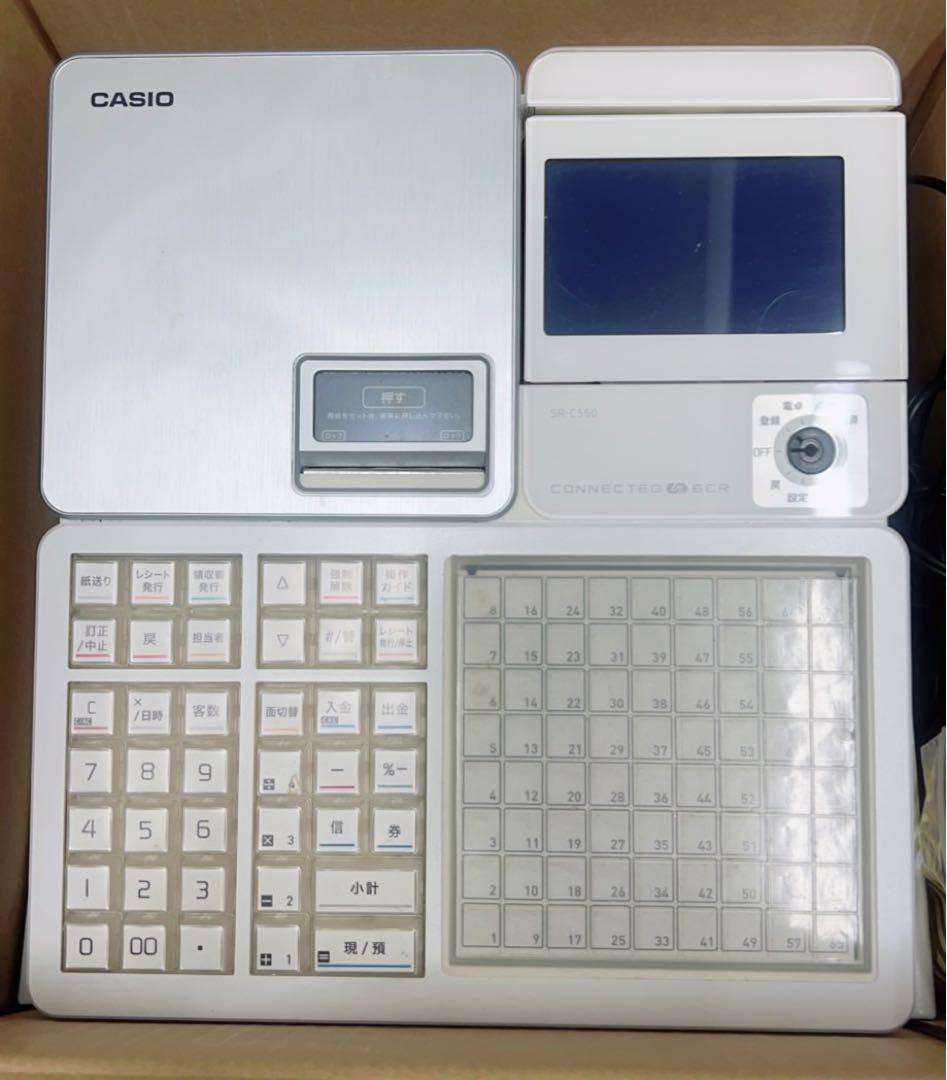 カシオ電子レジスター SR-C550 Bluetooth対応インボイス対応 美品