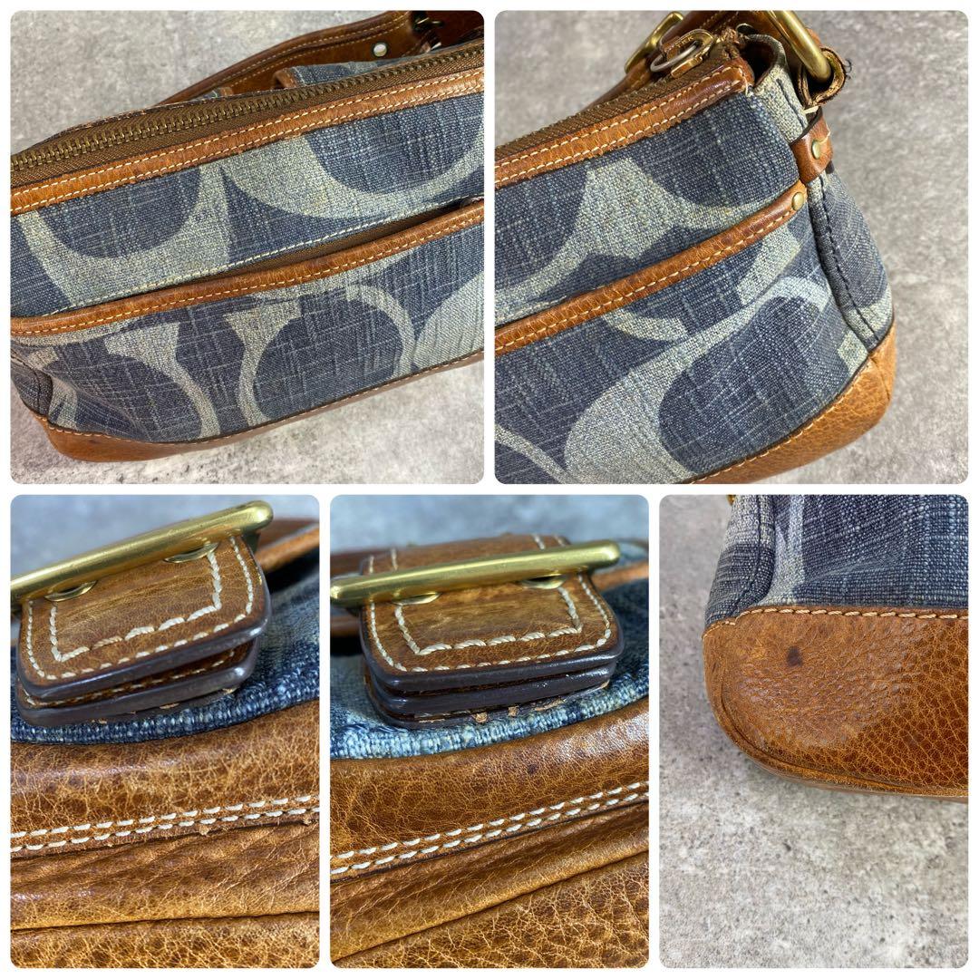 バッグ Coach Legacy Denim One Shoulder Bag
