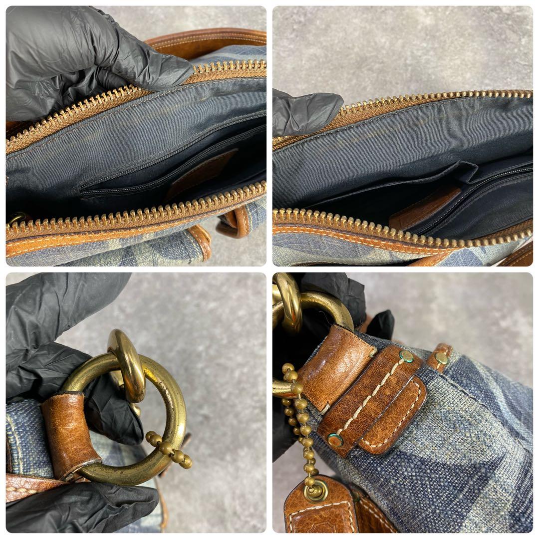 バッグ Coach Legacy Denim One Shoulder Bag