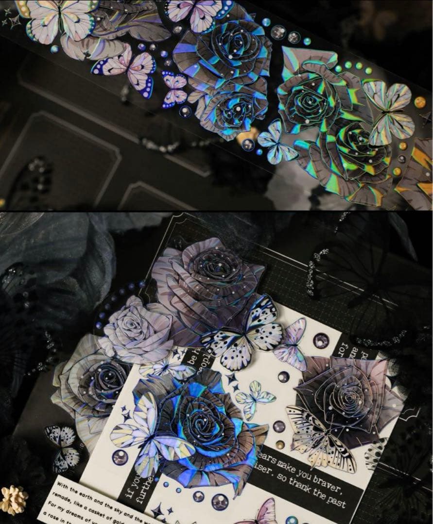 NEW手帐《暗夜盛宴》海外マスキングテープ　マステ 【1187】