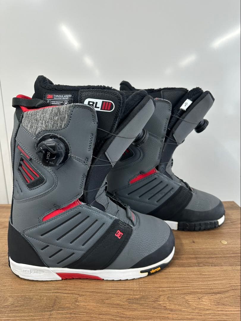 美品）DC ジャッジJUDGE 2023 スノーボードブーツ グレー/レッド