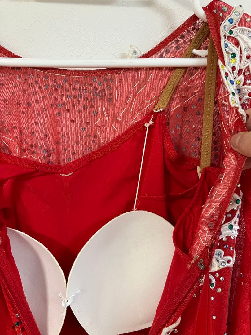 社交ダンスドレス レッスンウェア　発表会 パティー　ミニデモ　S ～M