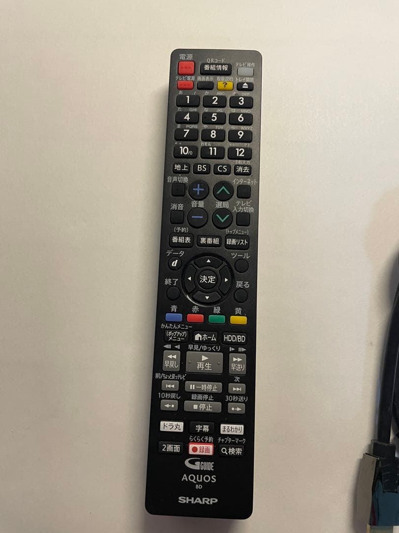 [美品] 2018年製 SHARP ブルーレイレコーダー BD-NS520