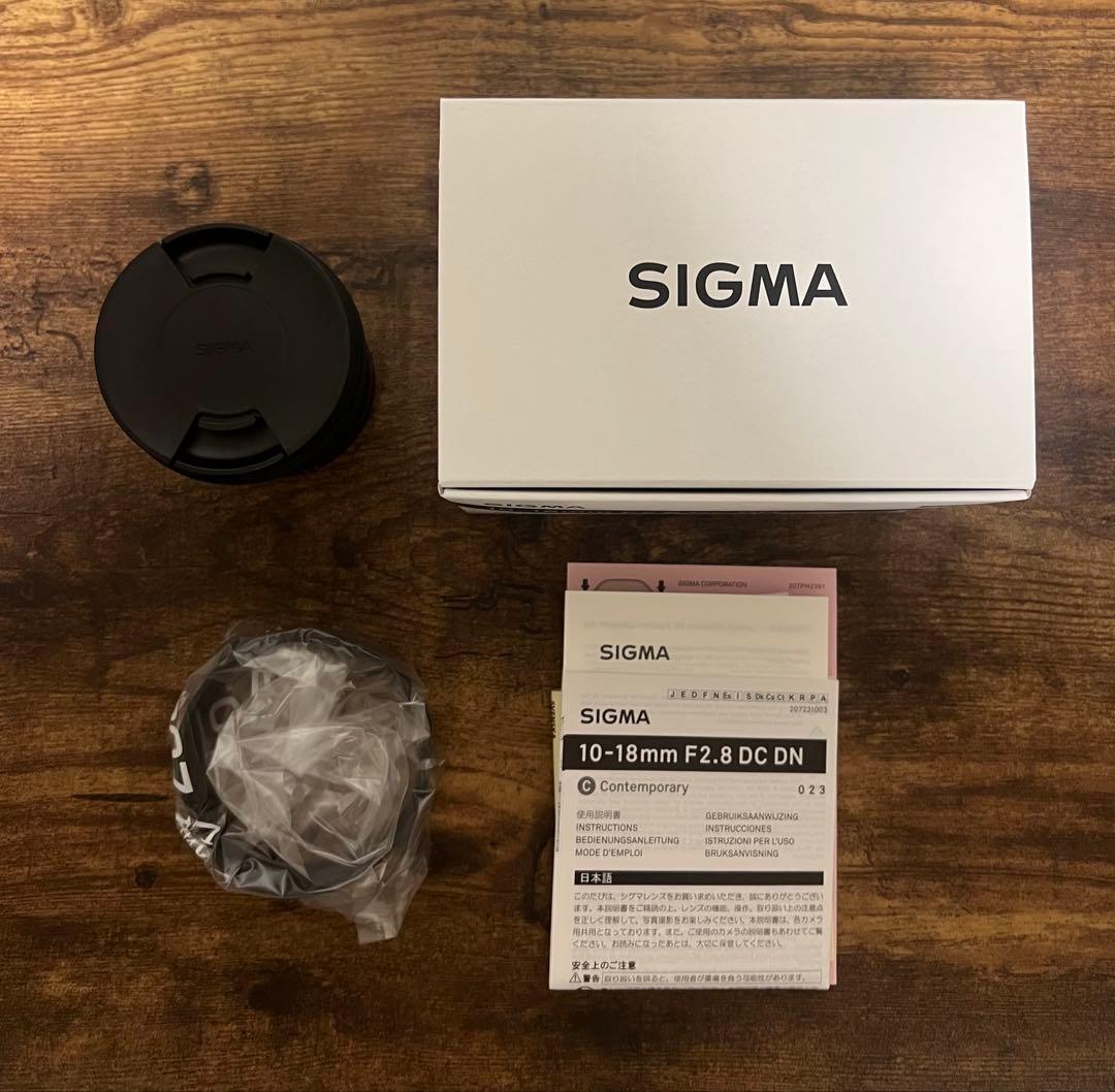 SIGMA 10-18mm F2.8 DC DN Xマウント　プロテクター付