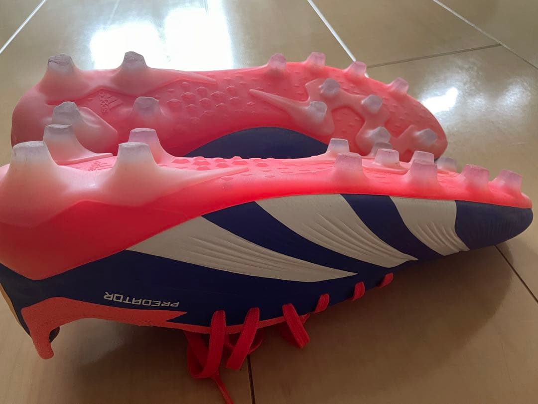アディダスサッカースパイクシューズプレデターエリートHG AGブルーオレンジ27
