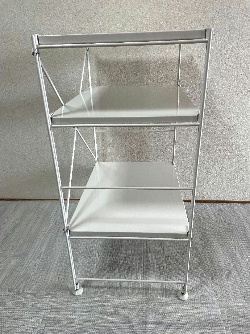 無印良品　スチールユニットシェルフ　小　ライトグレー