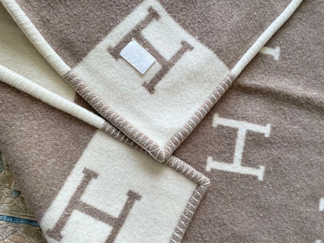 ★エルメス★HERMES★ ブランケット 　プレード アヴァロン★毛布★