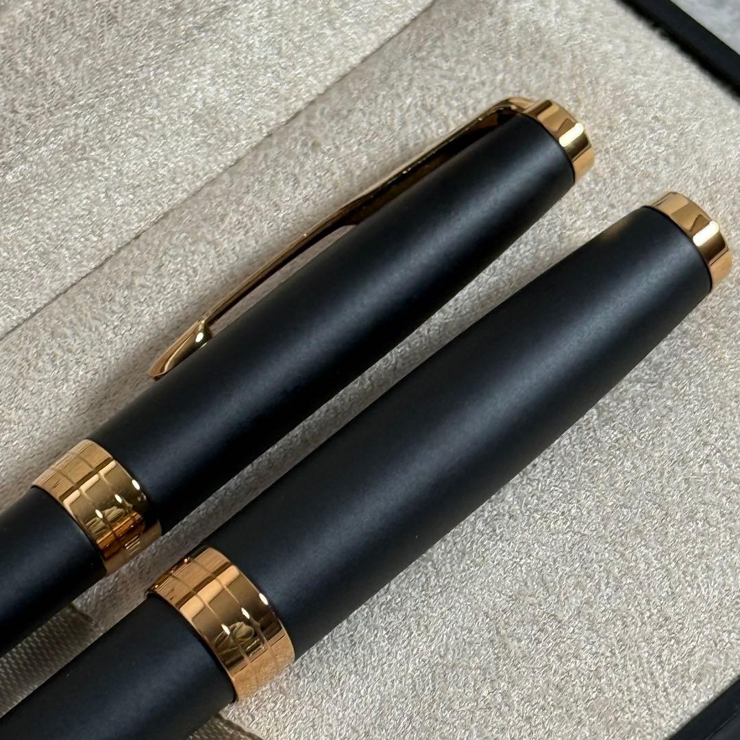 【未使用】パーカー ソネット 万年筆＆ボールペン セット マットブラックGT