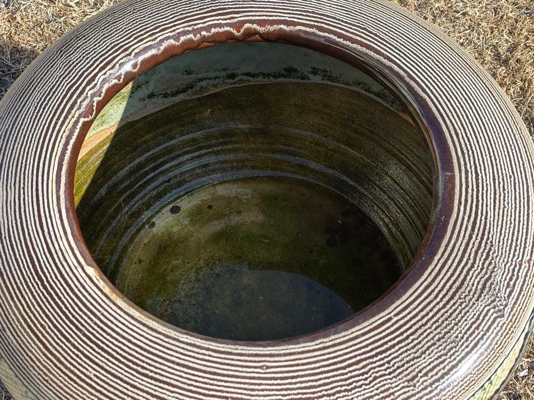 専用出品です。 大型火鉢　装飾的な模様の 陶器　昭和初期　昭和レトロ