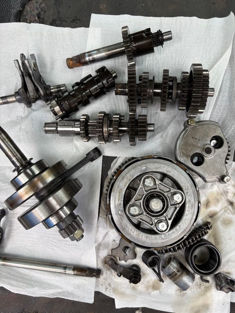 エイプ、モンキー、カブ、ノーティ、ダックス、ミッション、エンジン、クランク