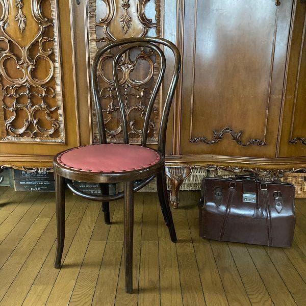 USAアメリカ ヴィンテージoliverオリバー無垢材 曲木アームレスチェア1脚