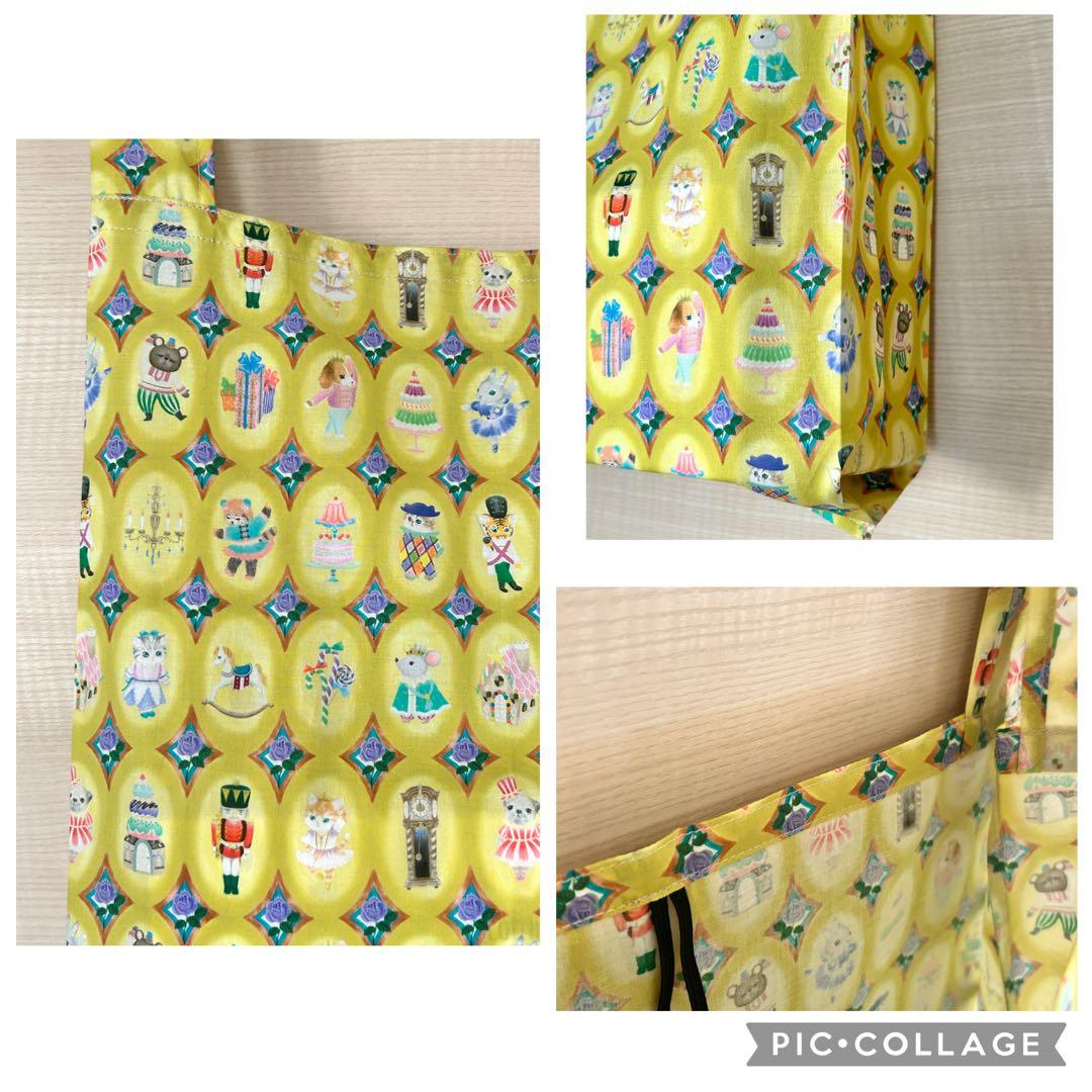 さくら⭐️☆22fabric生地使用☆レジ袋型マイバッグ