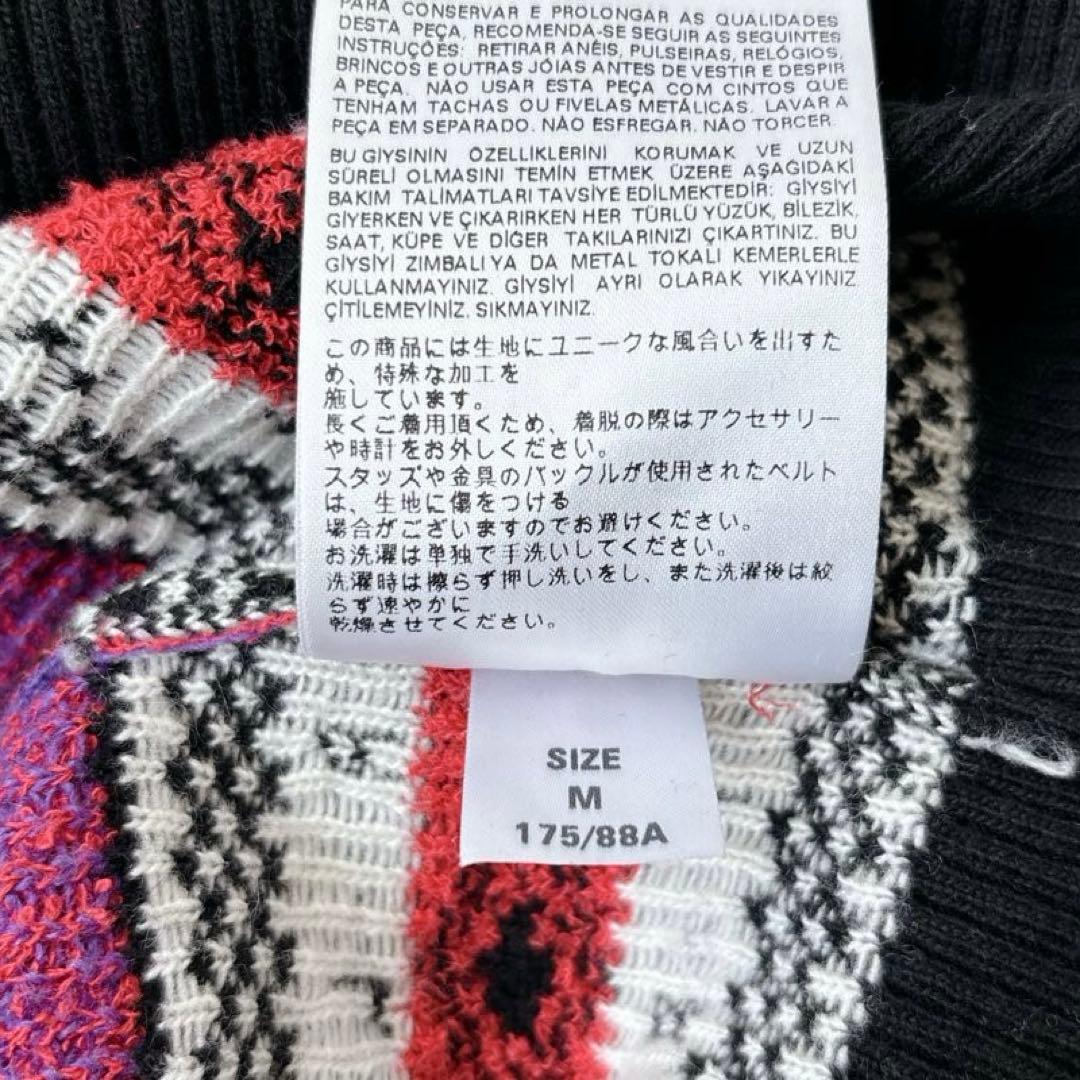 極美品✨【DIESEL】y2k ハイネック　ニットワンピース　イタリア製　黒系