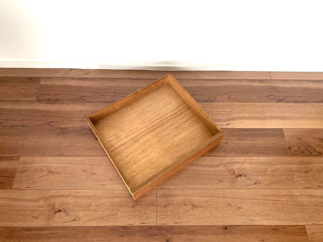 【メンテ済み】シンプルなデザインの木製机　片袖机　ビンテージ　昭和レトロ