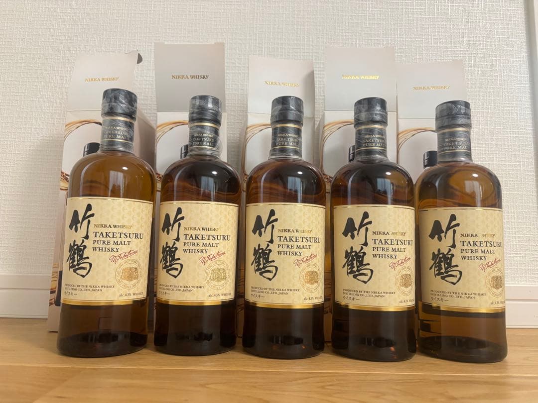 【売切】竹鶴ウイスキー 700ml 5本セット　全てカートン付き！