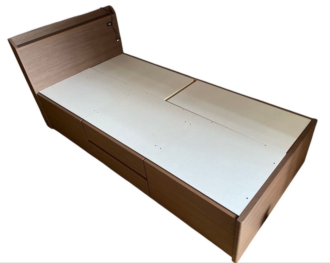 大阪京都限定 美品 ニトリ 4収納 シングルサイズ ベッドフレーム