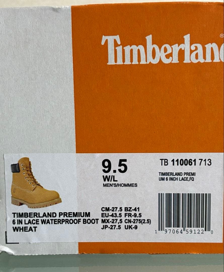 Timberland 6インチプレミアムウォータープルーフブーツ 27.5