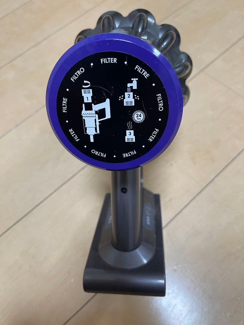 【美品】dyson V10 SV12　純正フロアドック付エコーモード62分