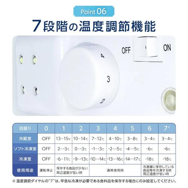 3ドア冷蔵庫 75L 小型 静音 省エネ 一人暮らし向け