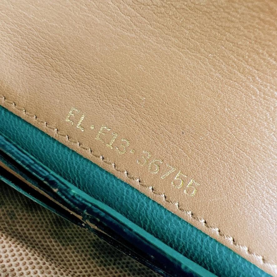 劇レア　ブルガリ BVLGARI 　セルベンティ　長財布 ブラック×ブラウン