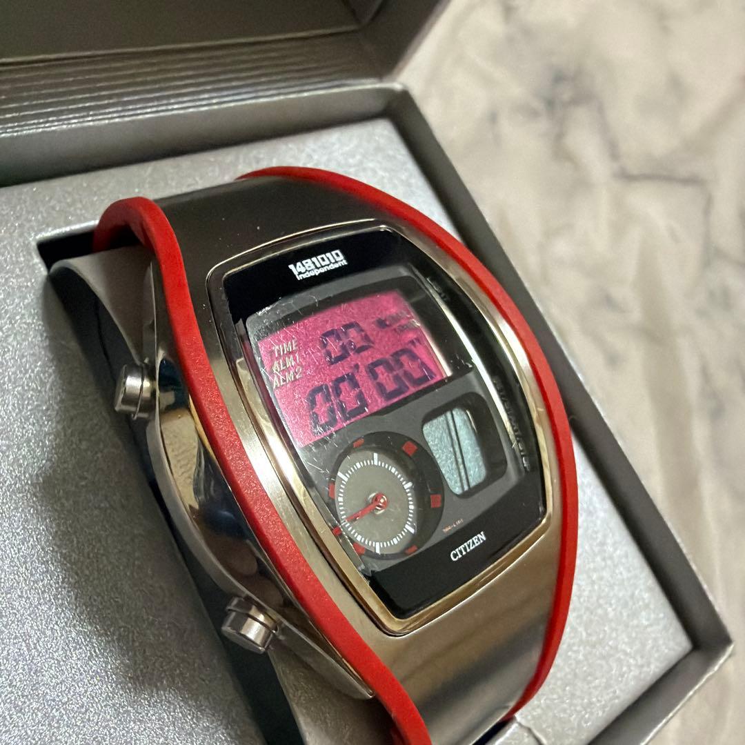 激レア　CITIZEN インディペンデント　c-351 レッド デジアナ