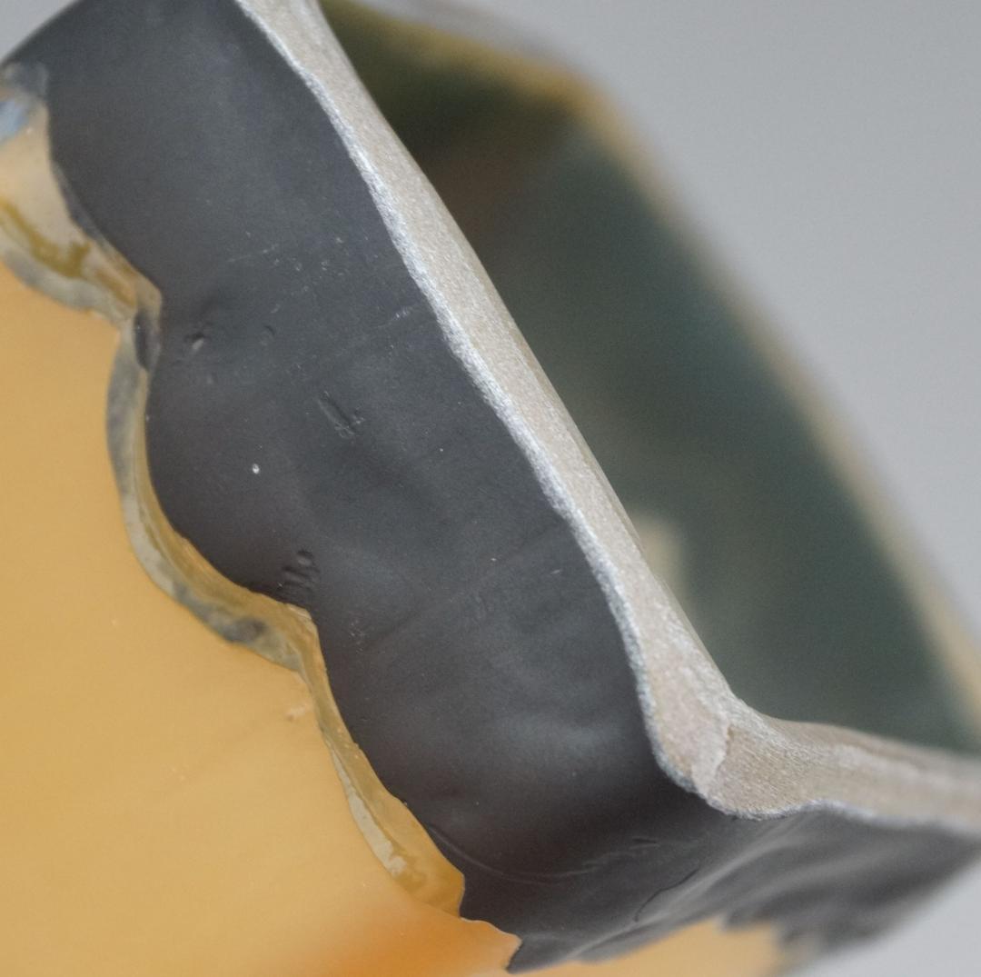 【証明書】 エミール　ガレ　特大　蜻蛉文　花器　花瓶　技法スフレ　被せガラス