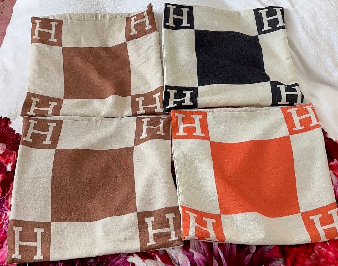 クッションカバー♡馬柄♡6枚まとめ売り♡45×45センチ♡