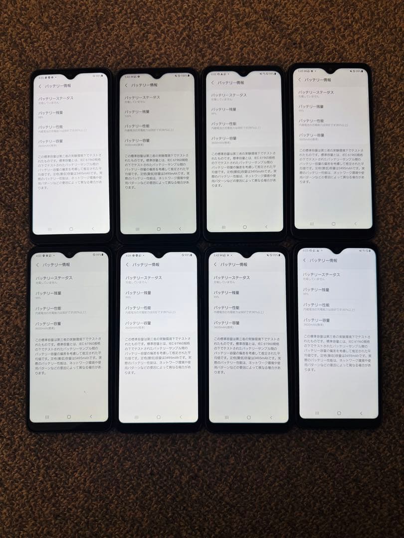 Samsung Galaxy A21 本体 8台セット