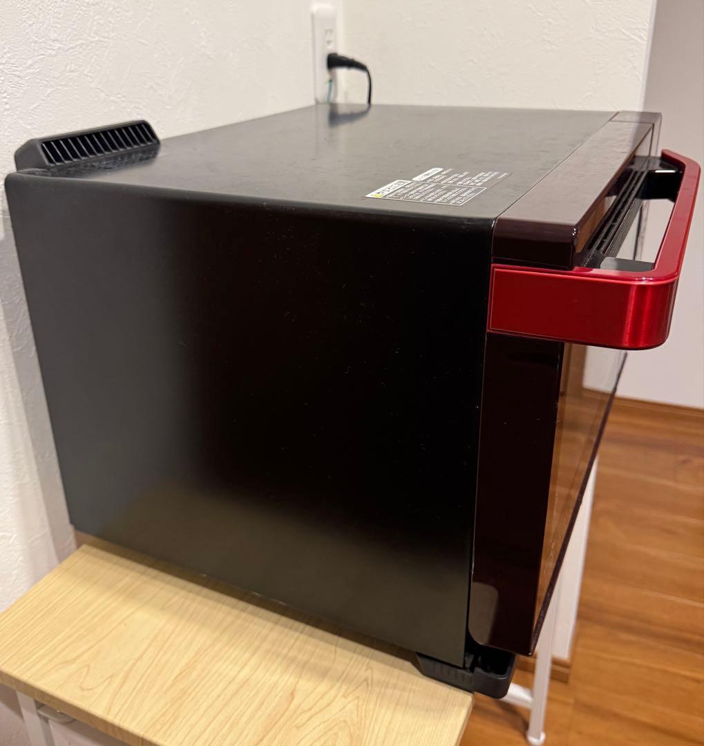 【希少】SHARPヘルシオ ウォーターオーブン赤18Lコンパクト 健康調理 美品