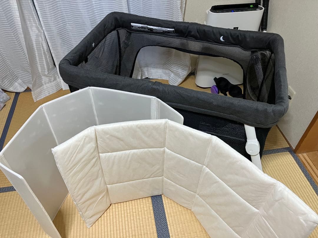 折りたたみ式・軽量・キャリーバック付きベビーベッド&サークル