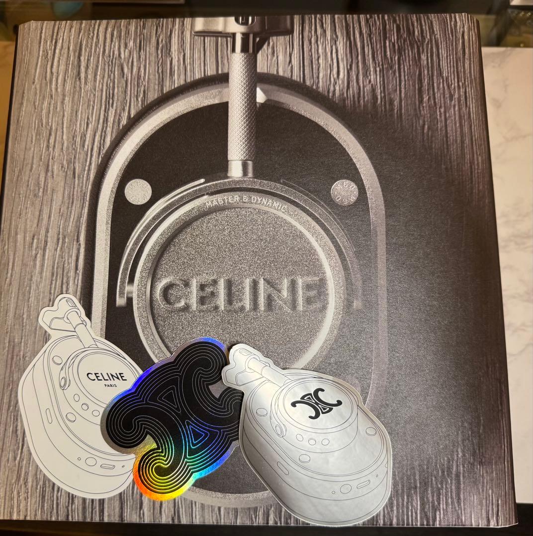 新品未使用ヘッドフォン／スムースカーフスキン＆ラムスキン CELINE刻印入り
