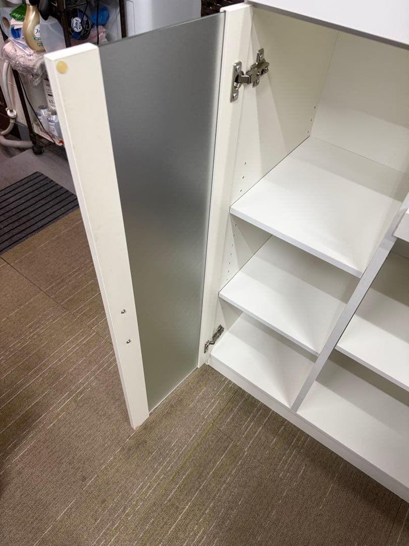 【美品】ニトリ　レンジ台　（フォルムN RE1275 WH）　レンジボード