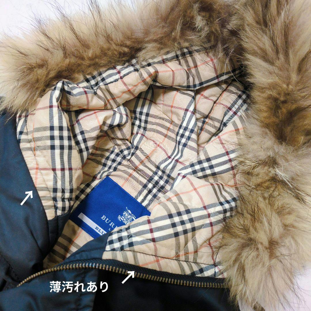 BURBERRY BLUE LABEL✨️ノバチェック裏地 モッズコート 黒