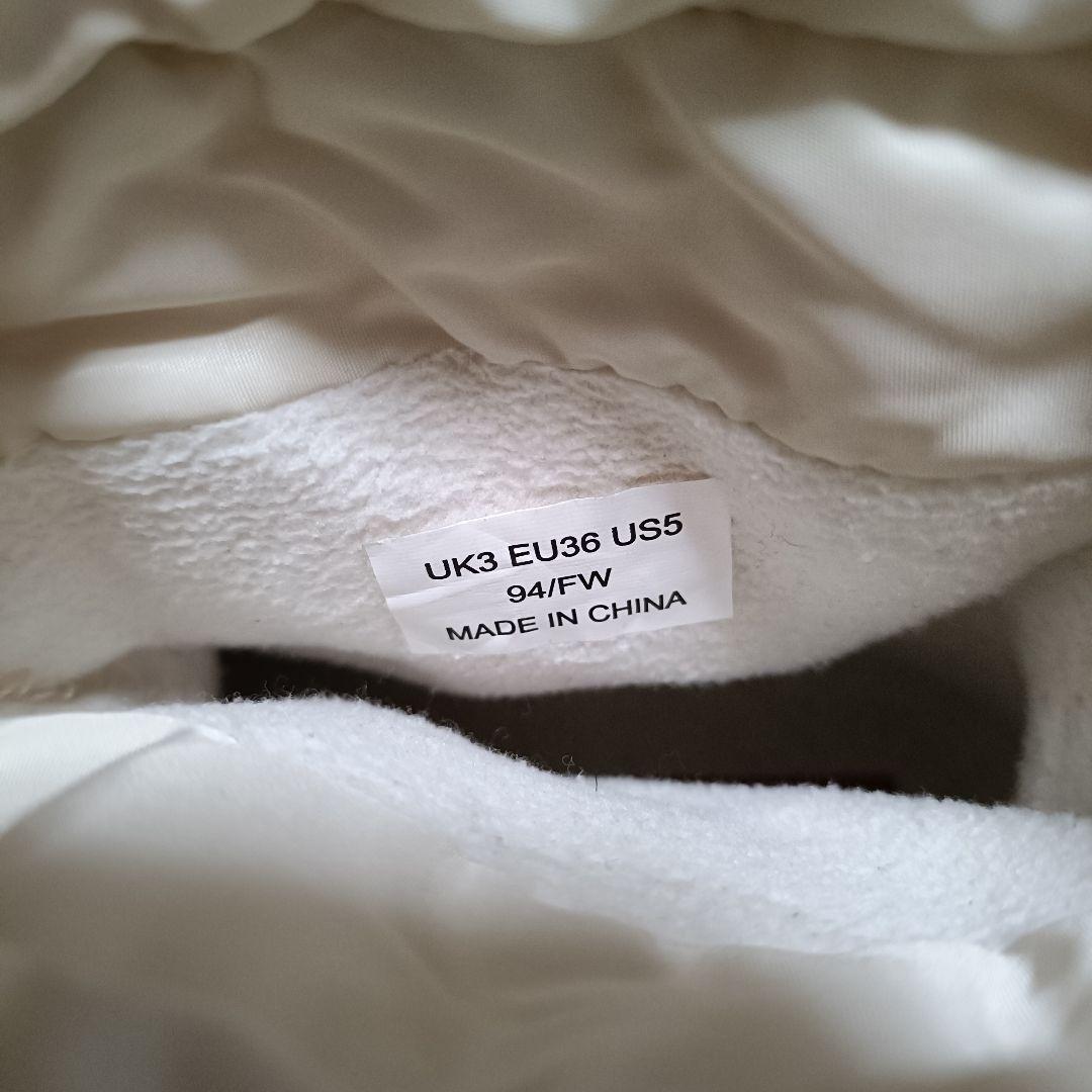 【極美品】HUNTER スノーブーツ ウォータープルーフ オフホワイト UK3