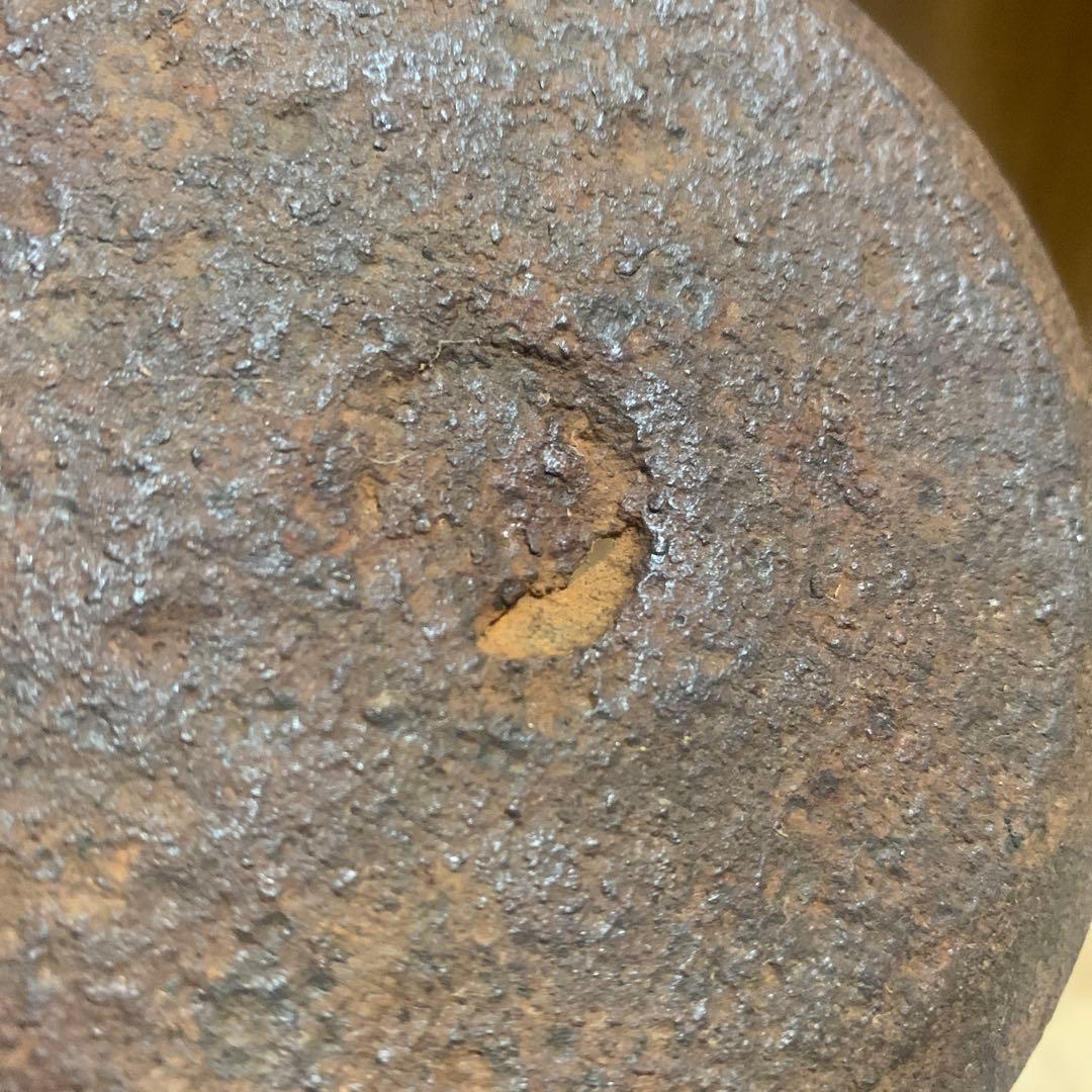 鉄瓶 水漏れあり　蓋なし