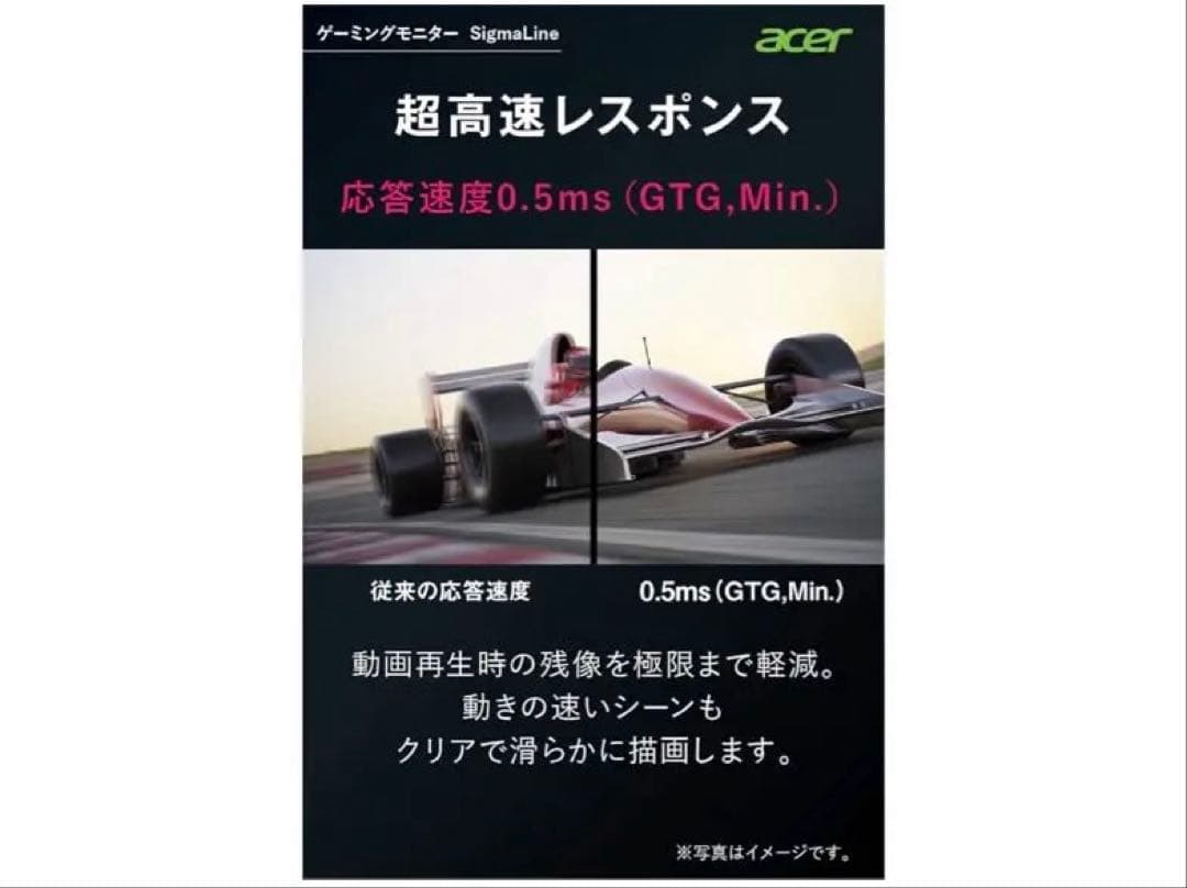 Acer KG241Q 23.6 ゲーミングモニター 電源ケーブル付き