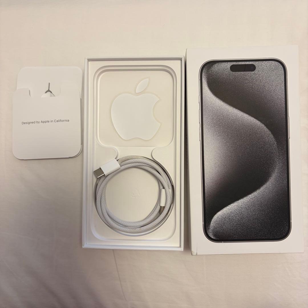 iPhone15 Pro 512GB ホワイト SIMフリー バッテリー87%