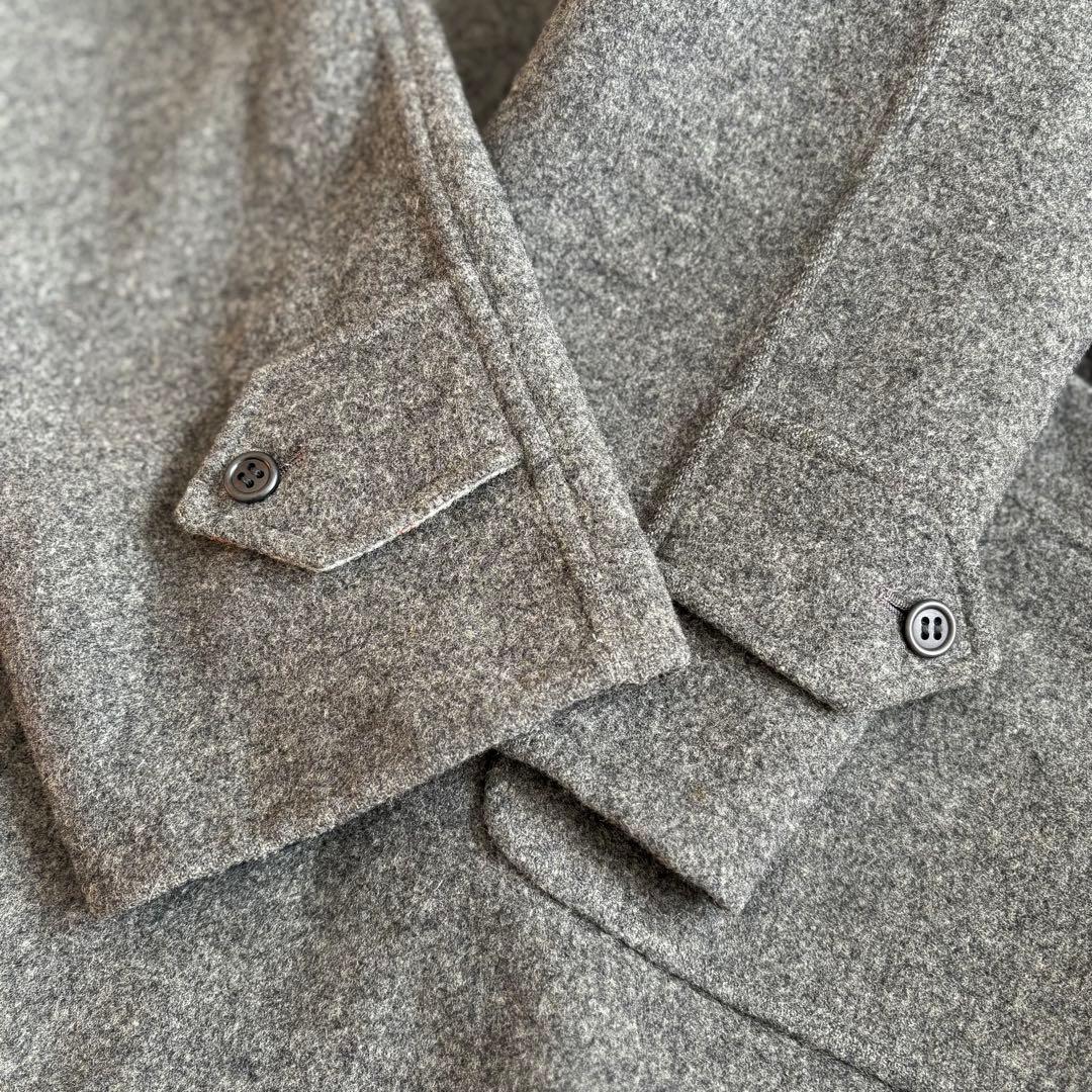 ❤️人気◆バーバリー ダブルフェイス リバーシブル コート ラムウール グレー