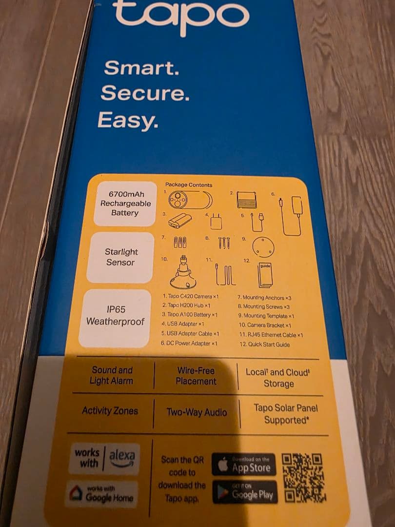 【2個セット&予備の充電池】防犯カメラ TpLink Tapo C420S1