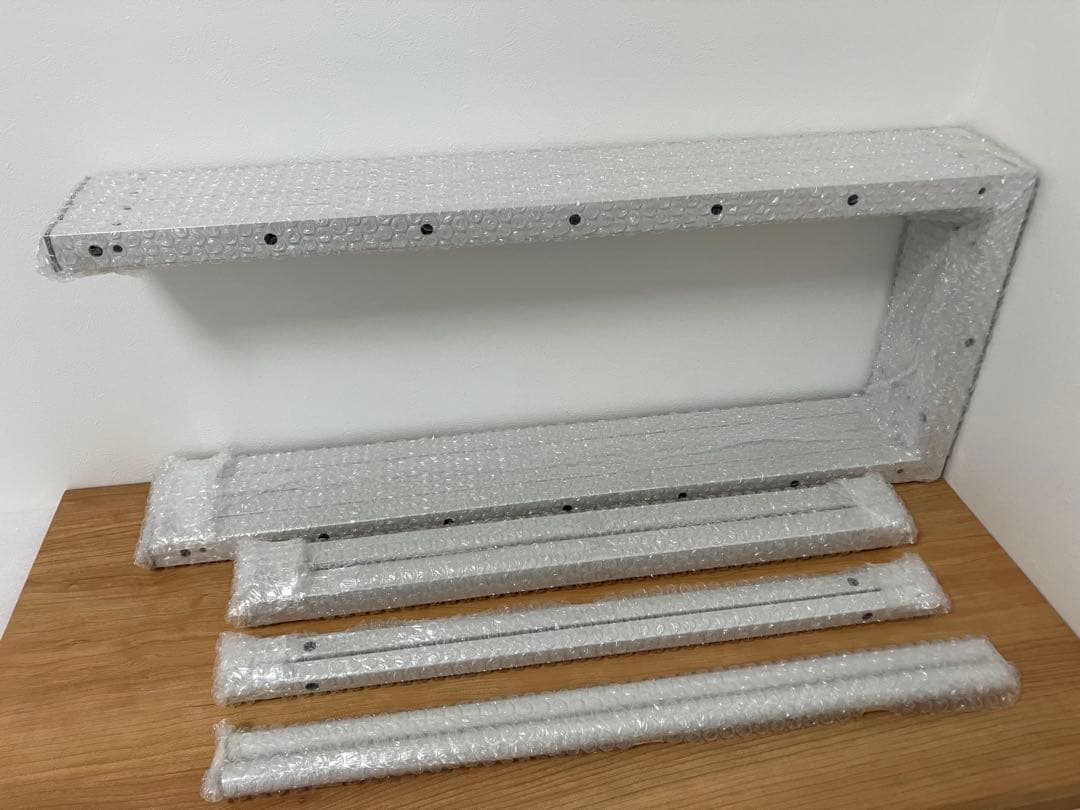 サンワダイレクト デスクサイド　ラック 上下分割　収納　シェルフ ホワイト